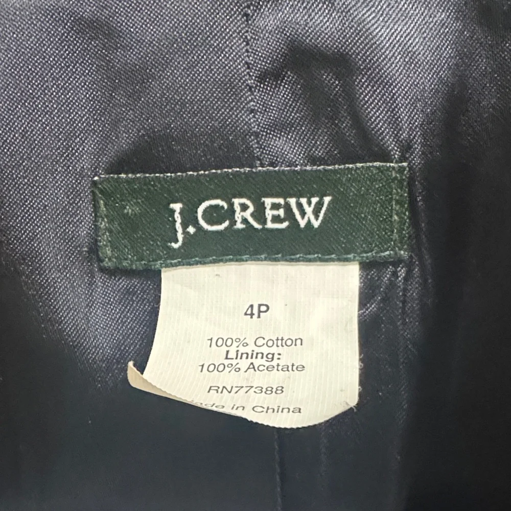 J. Crew Mustard Velvet Blazer - Picture 2 of 5